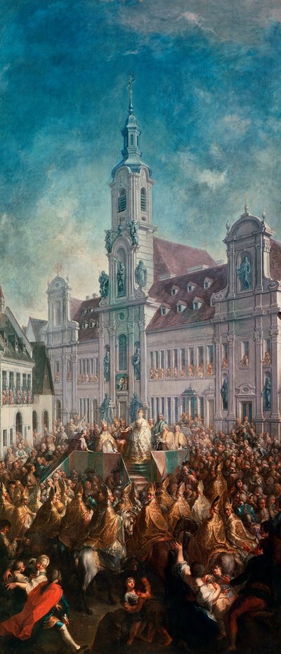 The Coronation of Empress Maria Theresa of Austria in Pressburg by Franz Messmer